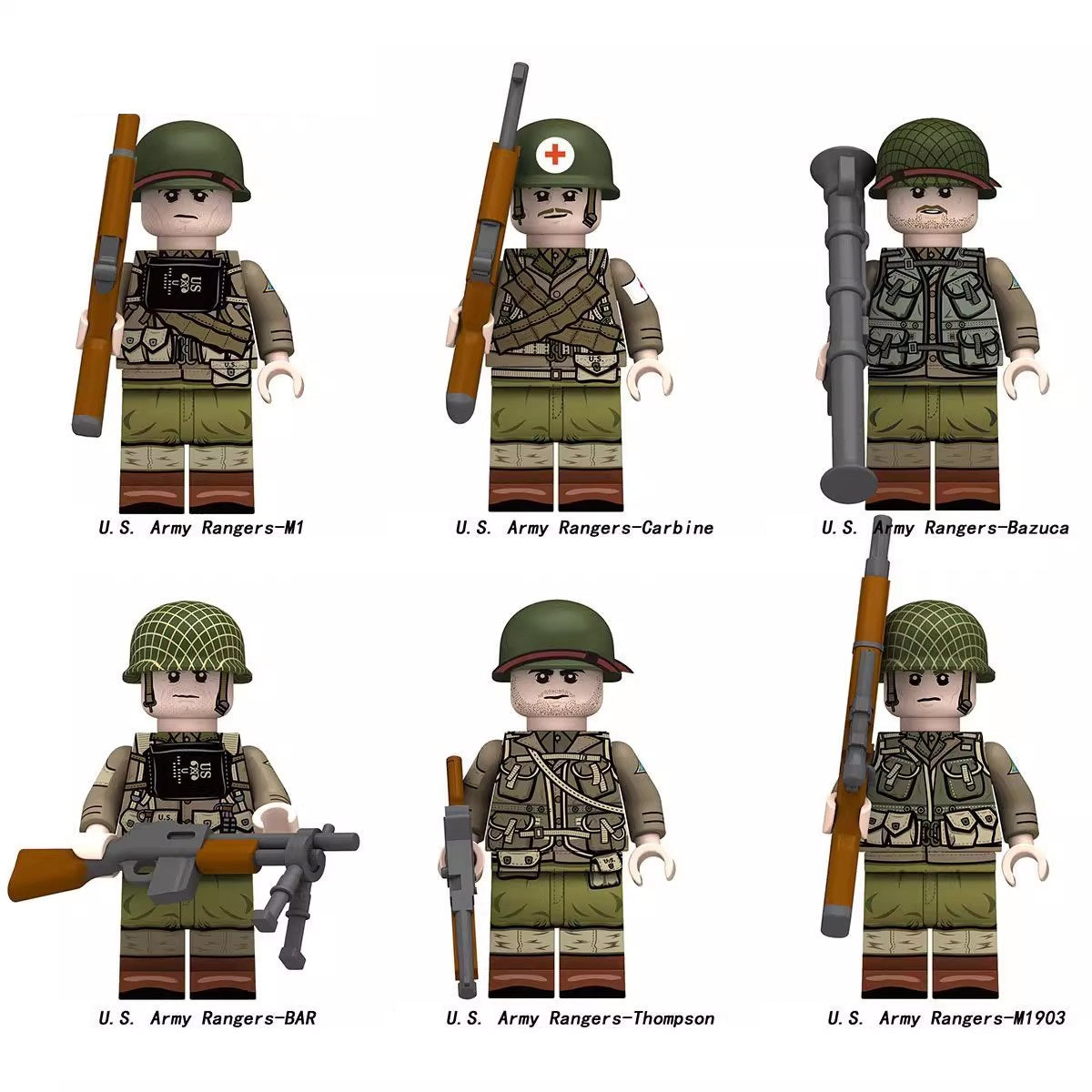 Historic Military Army Minifigures Single Sale 18