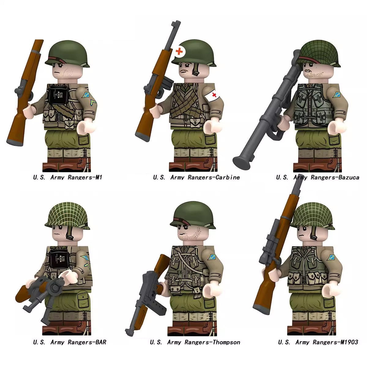 Historic Military Army Minifigures Single Sale 18