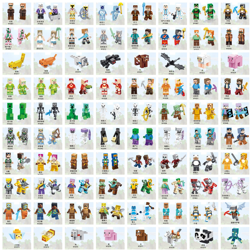 Minecraft Custom Minifigures Collections