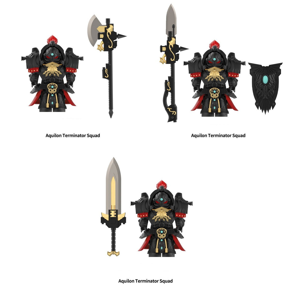 Warhammer 40K Aquilon Terminator Squad Custom Minifigures