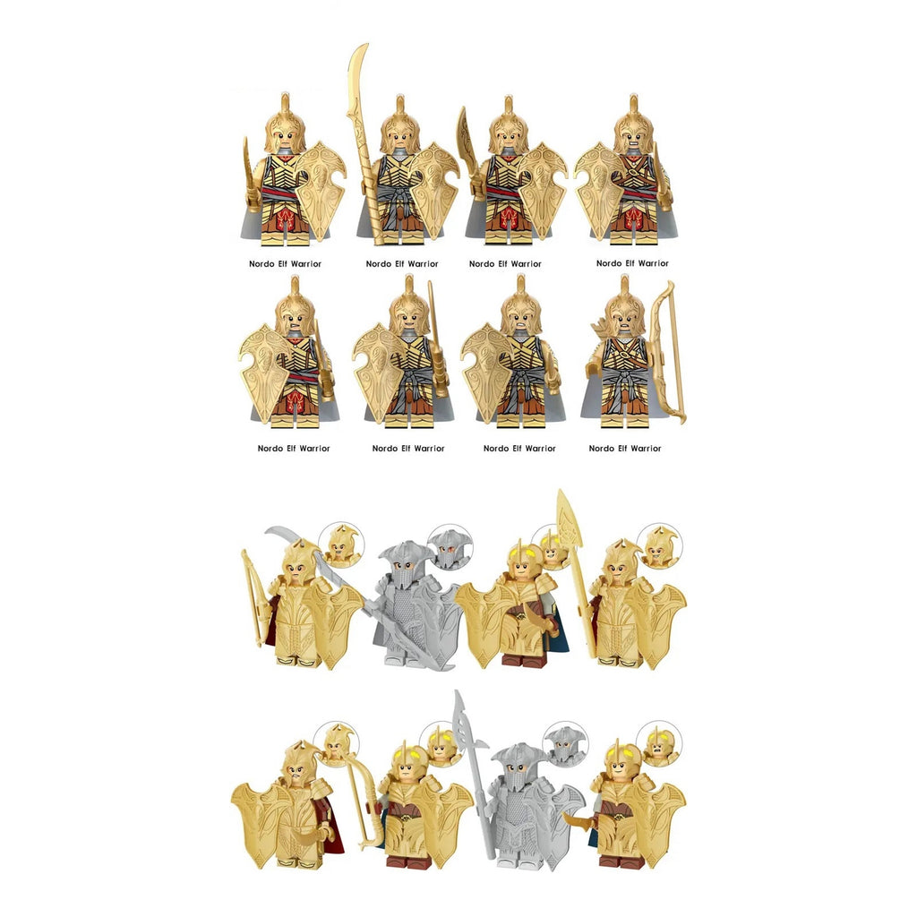 LOTR High Elves Mirkwood Elves Army Infantry Minifigures