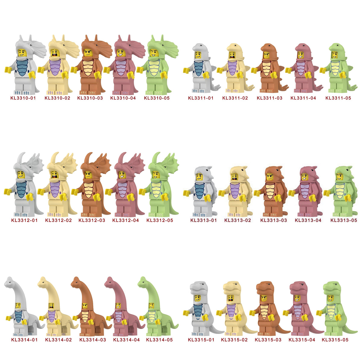 Collectibles Costume Fan Dinosaurs Custom Minifigures