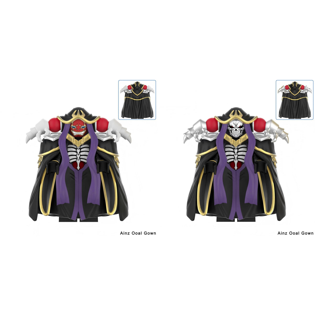 Overlord Ainz Ooal Gown Custom Anime Minifigures