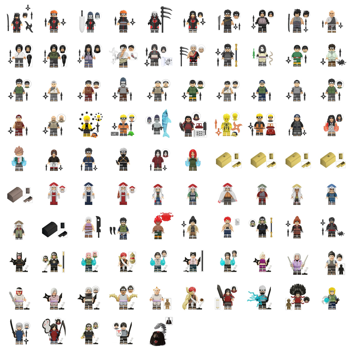 Naruto Custom Minifigures Collection KT