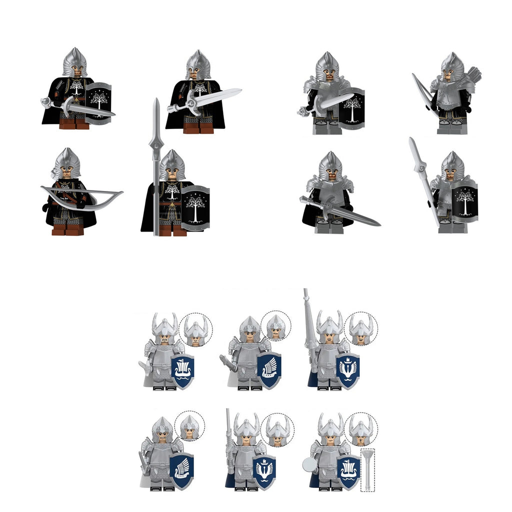 LOTR Gondor Army Infantry Minifigures