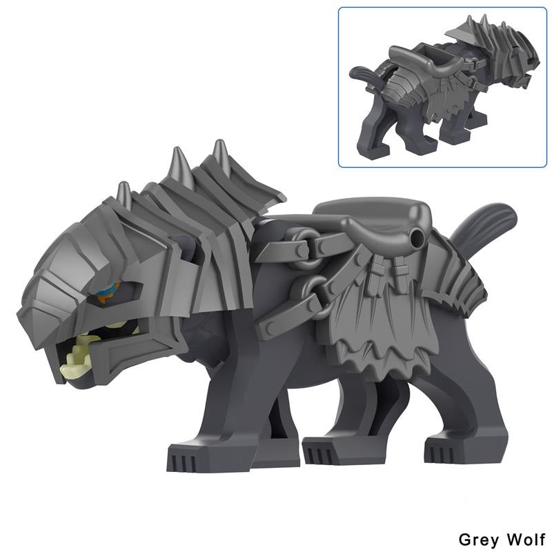 LOTR Orc Armored Wolves Mount Minifigures Collection