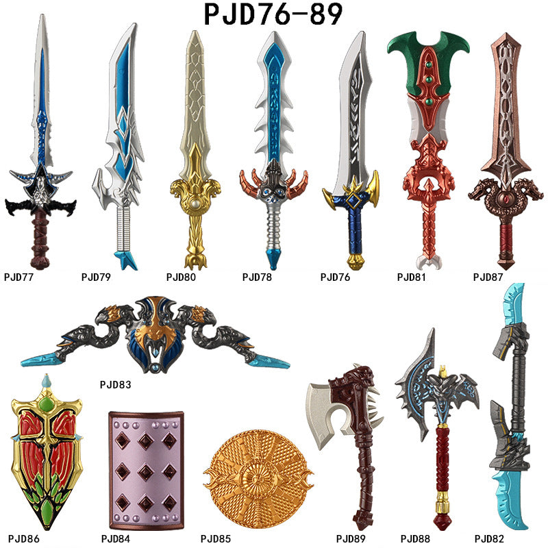 World of Warcraft Weapon Shield Assortment Custom Accessories 14pcs