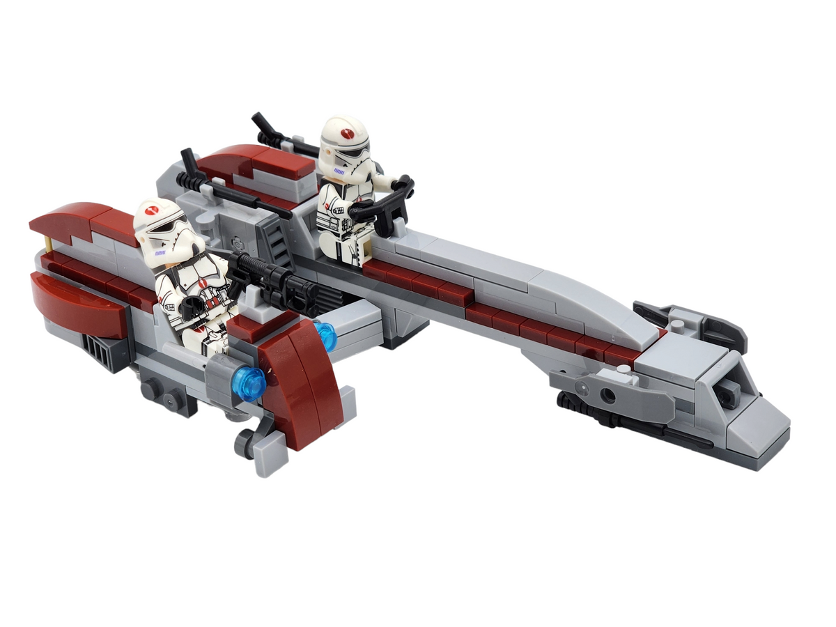 Star Wars 91st BARC Trooper Speeder with Sidecar Minifigures MOC Set
