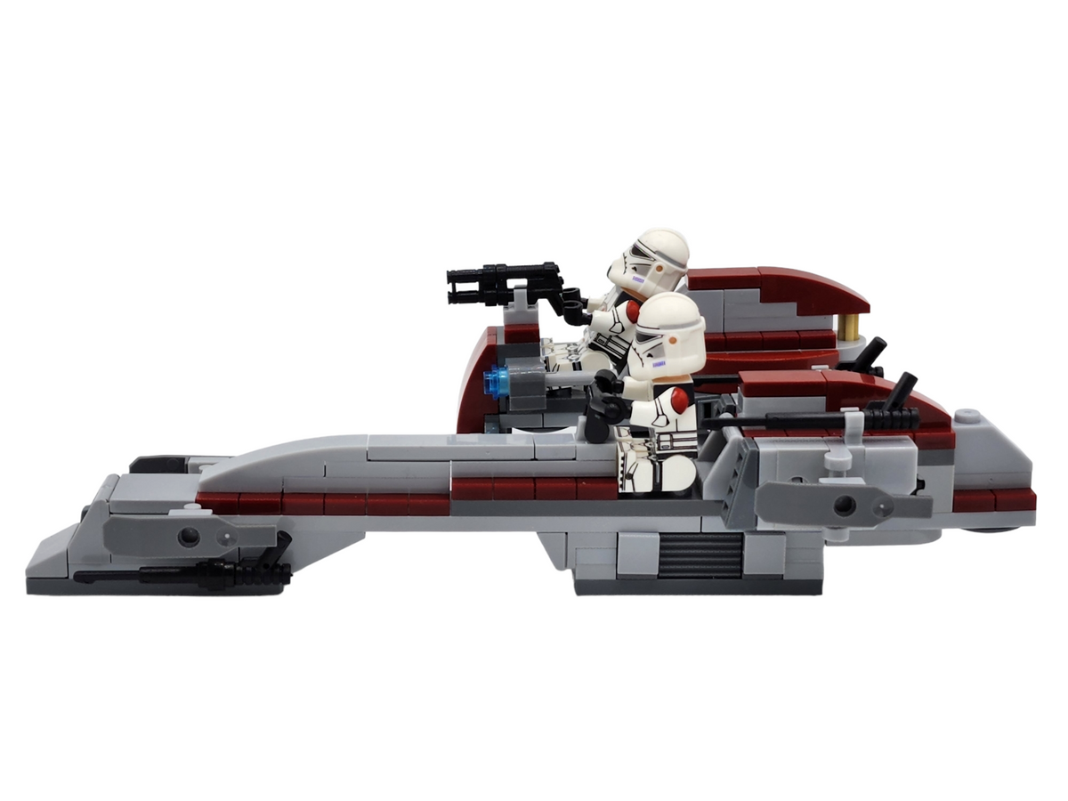 Star Wars 91st BARC Trooper Speeder with Sidecar Minifigures MOC Set