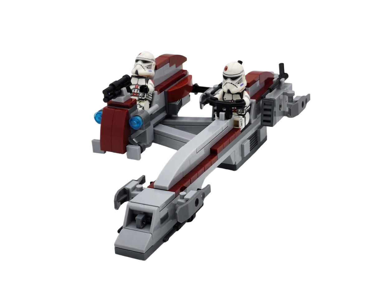 Star Wars 91st BARC Trooper Speeder with Sidecar Minifigures MOC Set