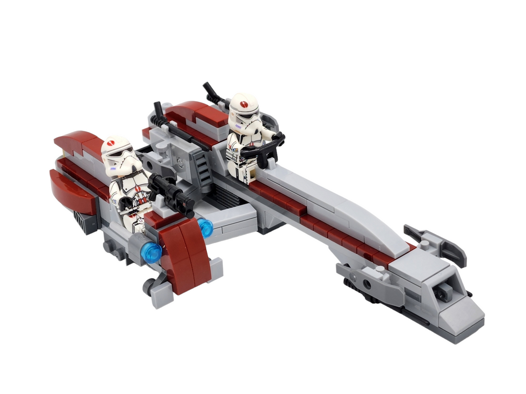 Star Wars 91st BARC Trooper Speeder with Sidecar Minifigures MOC Set