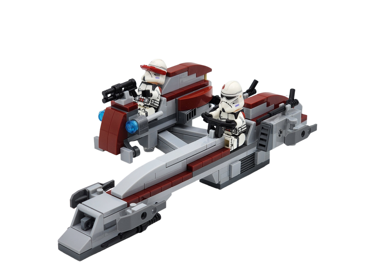Star Wars 91st BARC Trooper Speeder with Sidecar Minifigures MOC Set