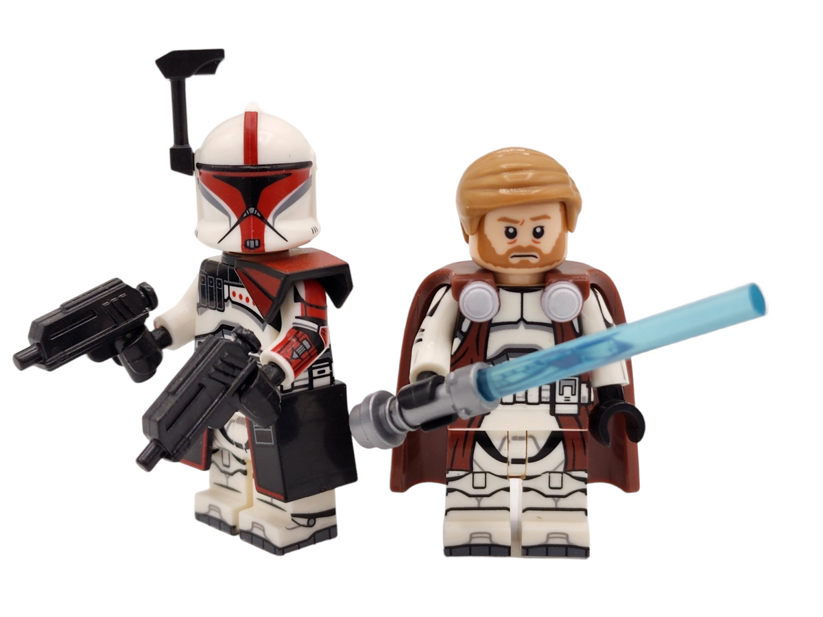 Star Wars Clone Commander Obi-Wan Kenobi Captain Fordo Custom Minifigures
