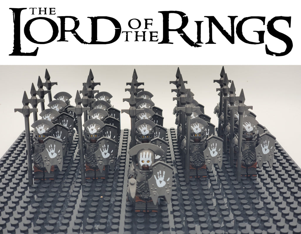 LOTR Orc Heavy Pikes Infantry Army 21 Minifigures Set