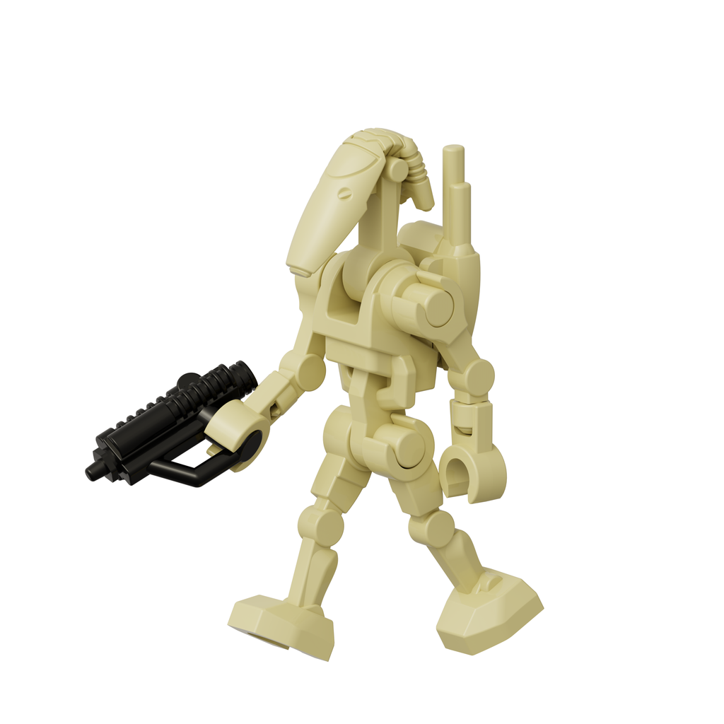 Star Wars B1 Battle Droid with Rotating Arms and Movable Legs Custom Clanker Minifigures 4pcs