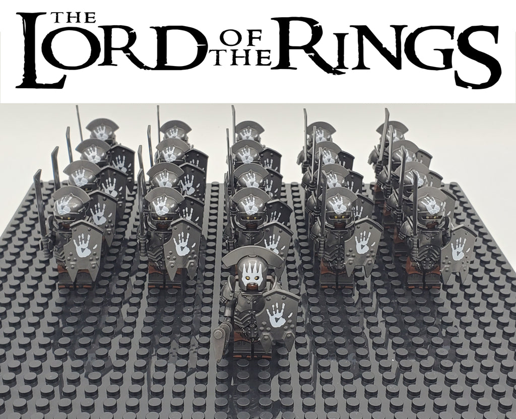 LOTR Orc Heavy Swords Infantry Army 21 Minifigures Set