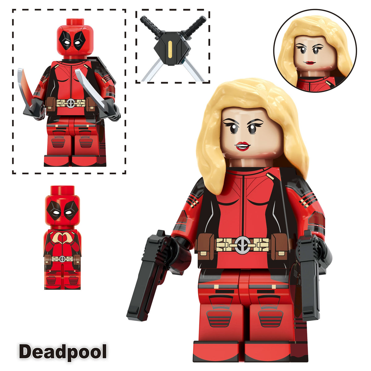 Deadpool  & Wolverine Movie Series Custom Minifigures Set TV