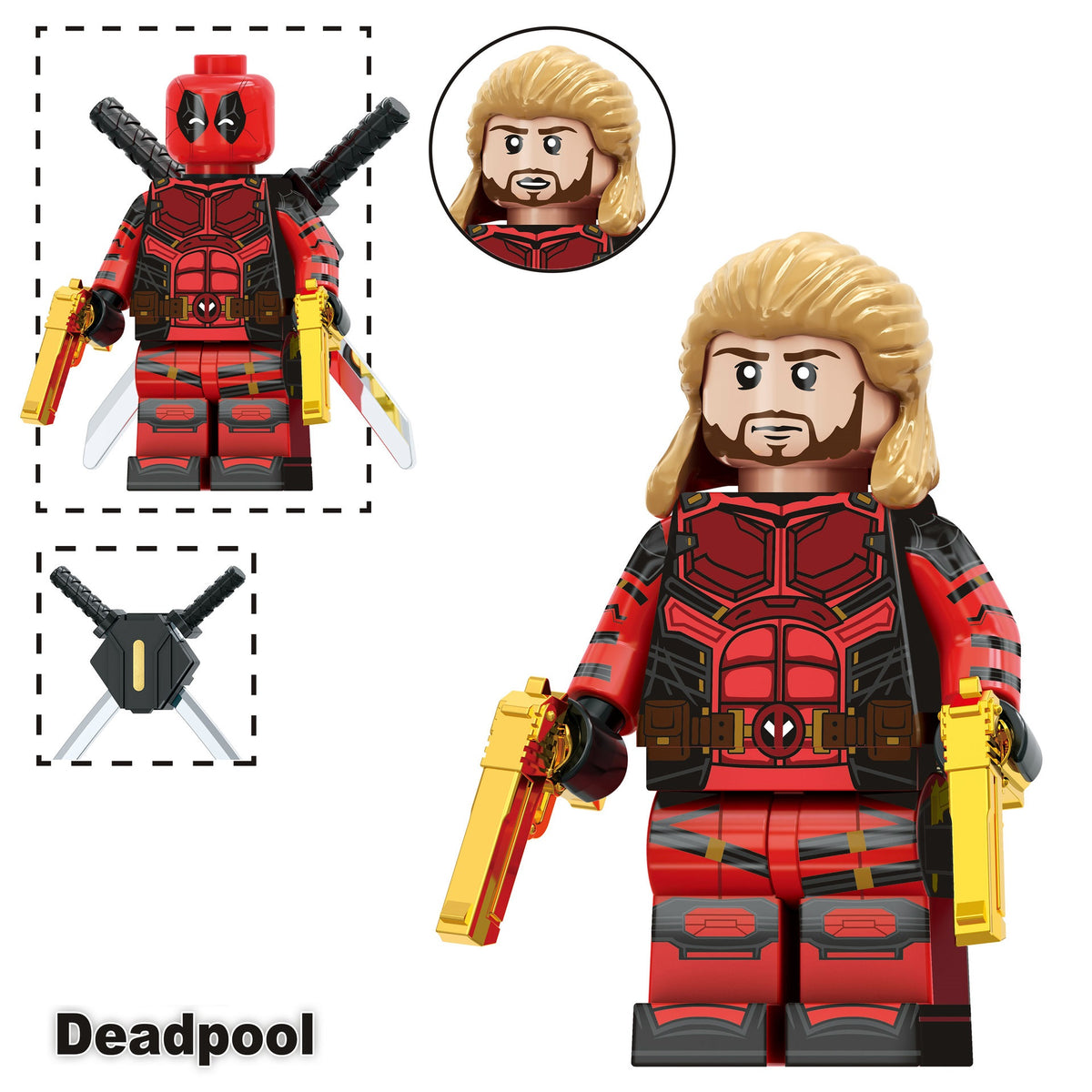 Deadpool  & Wolverine Movie Series Custom Minifigures Set TV