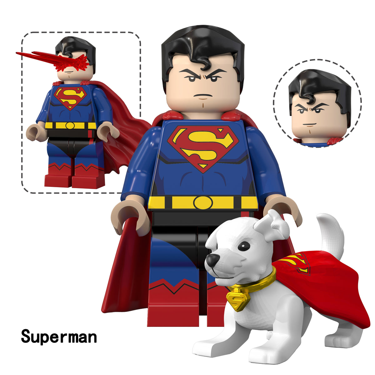 DC Superman Supergirl Custom Minifigures Assortment TV