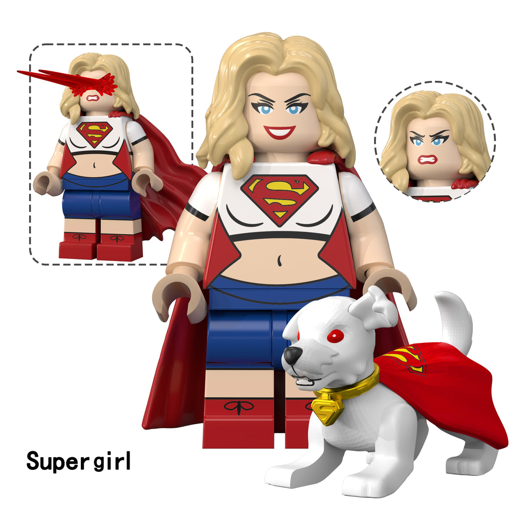 DC Superman Supergirl Custom Minifigures Assortment TV