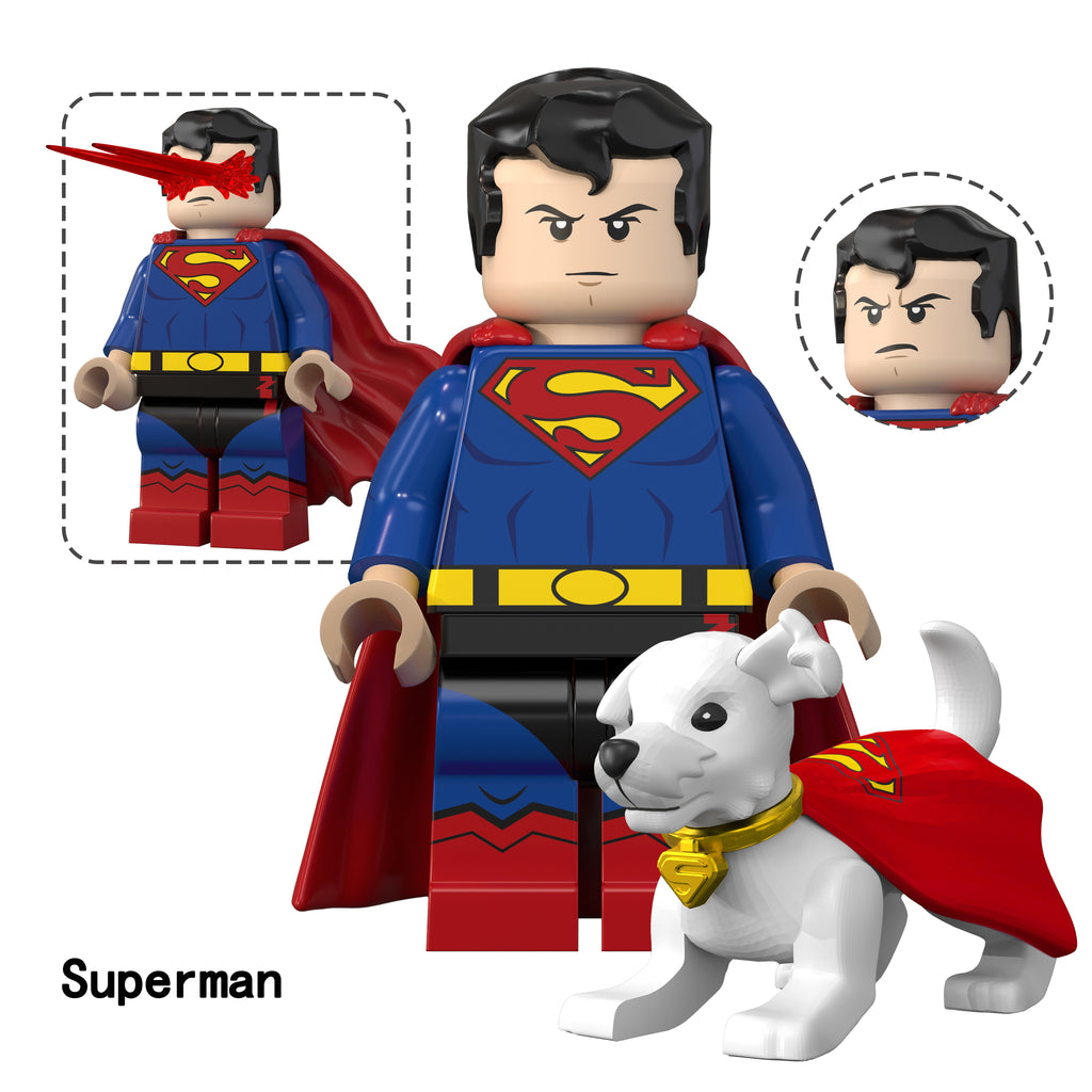DC Superman Supergirl Custom Minifigures Assortment TV
