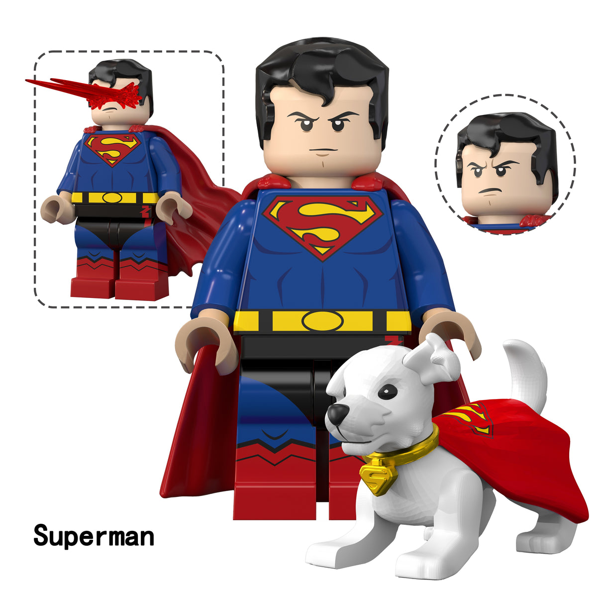 DC Superman Supergirl Custom Minifigures Assortment TV