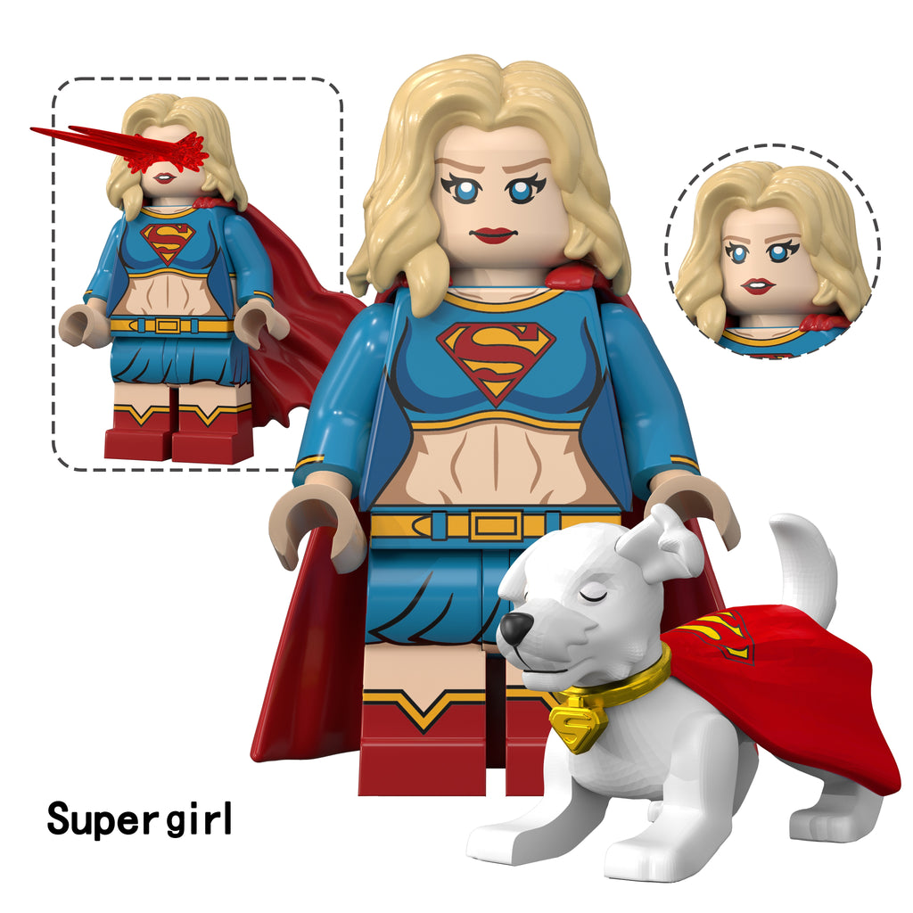 DC Superman Supergirl Custom Minifigures Assortment TV