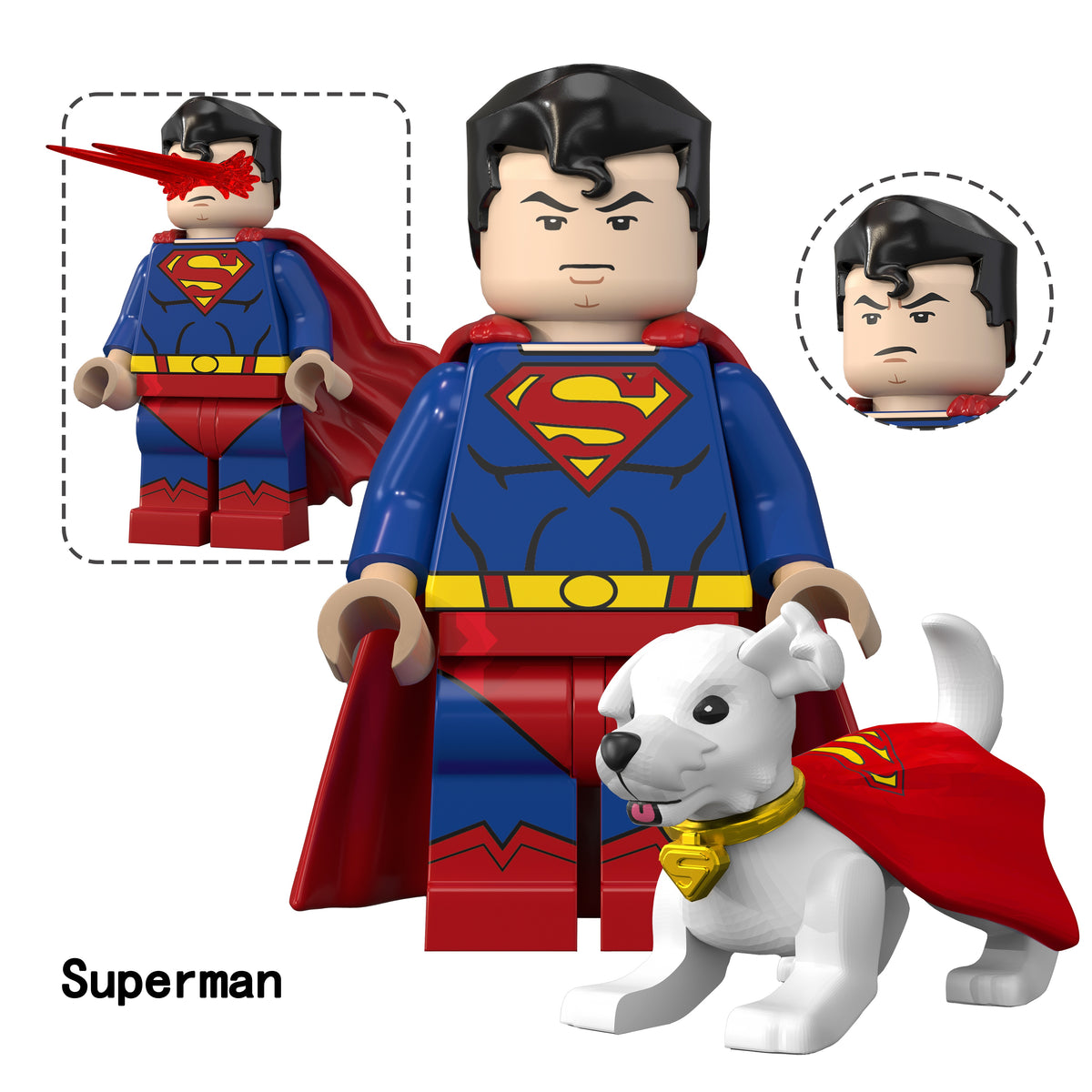 DC Superman Supergirl Custom Minifigures Assortment TV