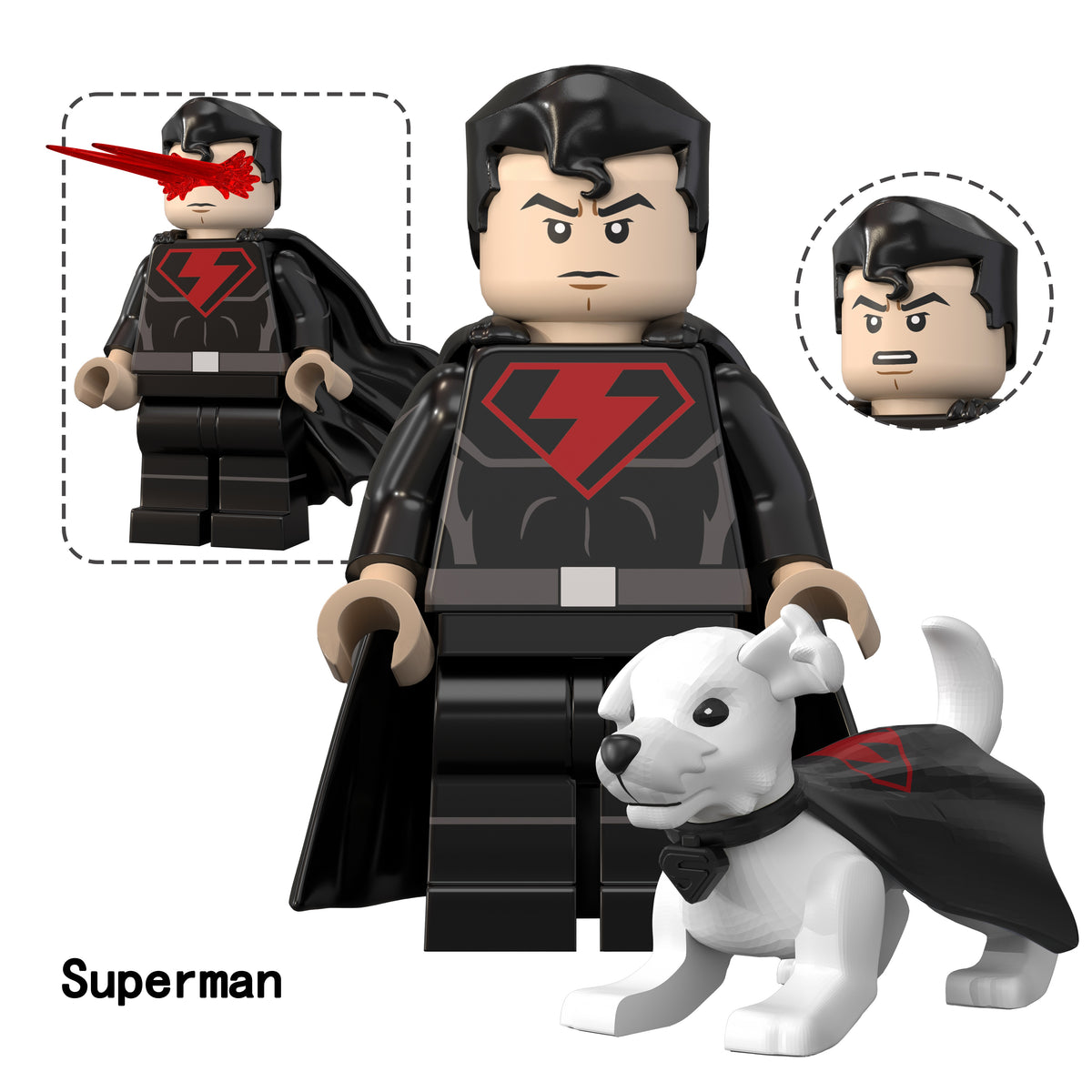 DC Superman Supergirl Custom Minifigures Assortment TV