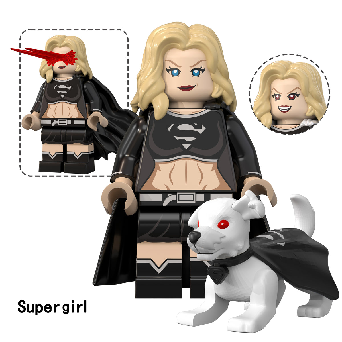 DC Superman Supergirl Custom Minifigures Assortment TV