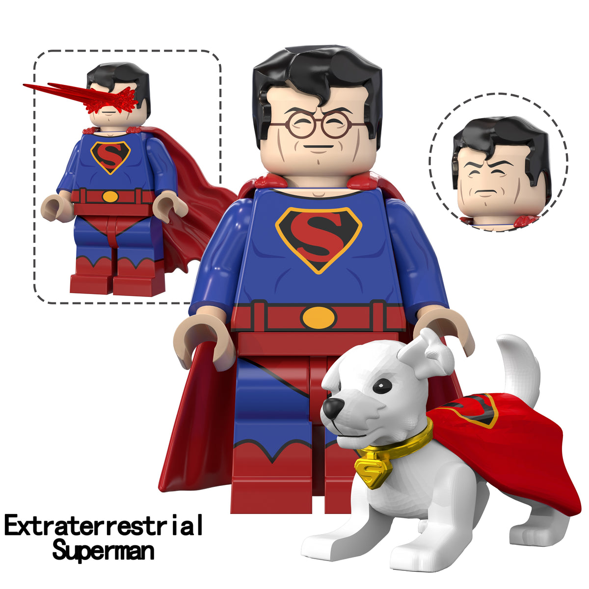 DC Superman Supergirl Custom Minifigures Assortment TV
