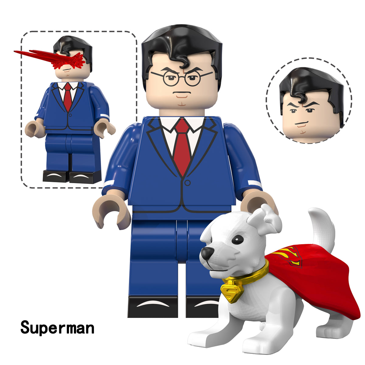 DC Superman Supergirl Custom Minifigures Assortment TV