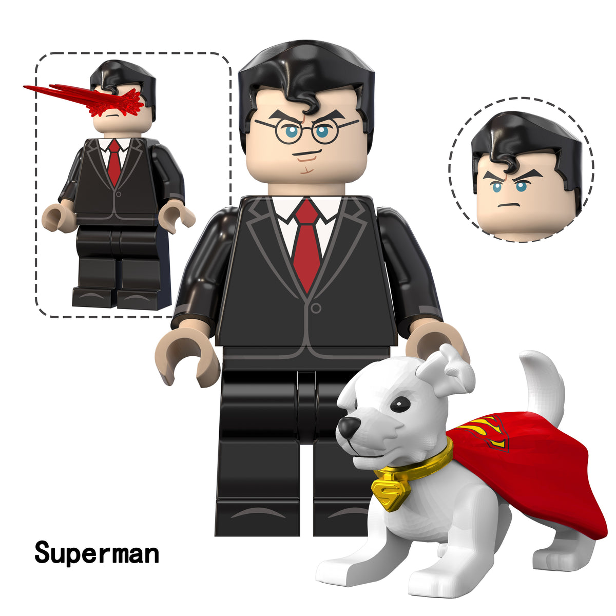DC Superman Supergirl Custom Minifigures Assortment TV