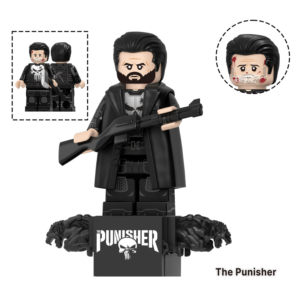 Marvel Super Heroes Spiderman Daredevil Punisher Custom Minifigures Assortment TV
