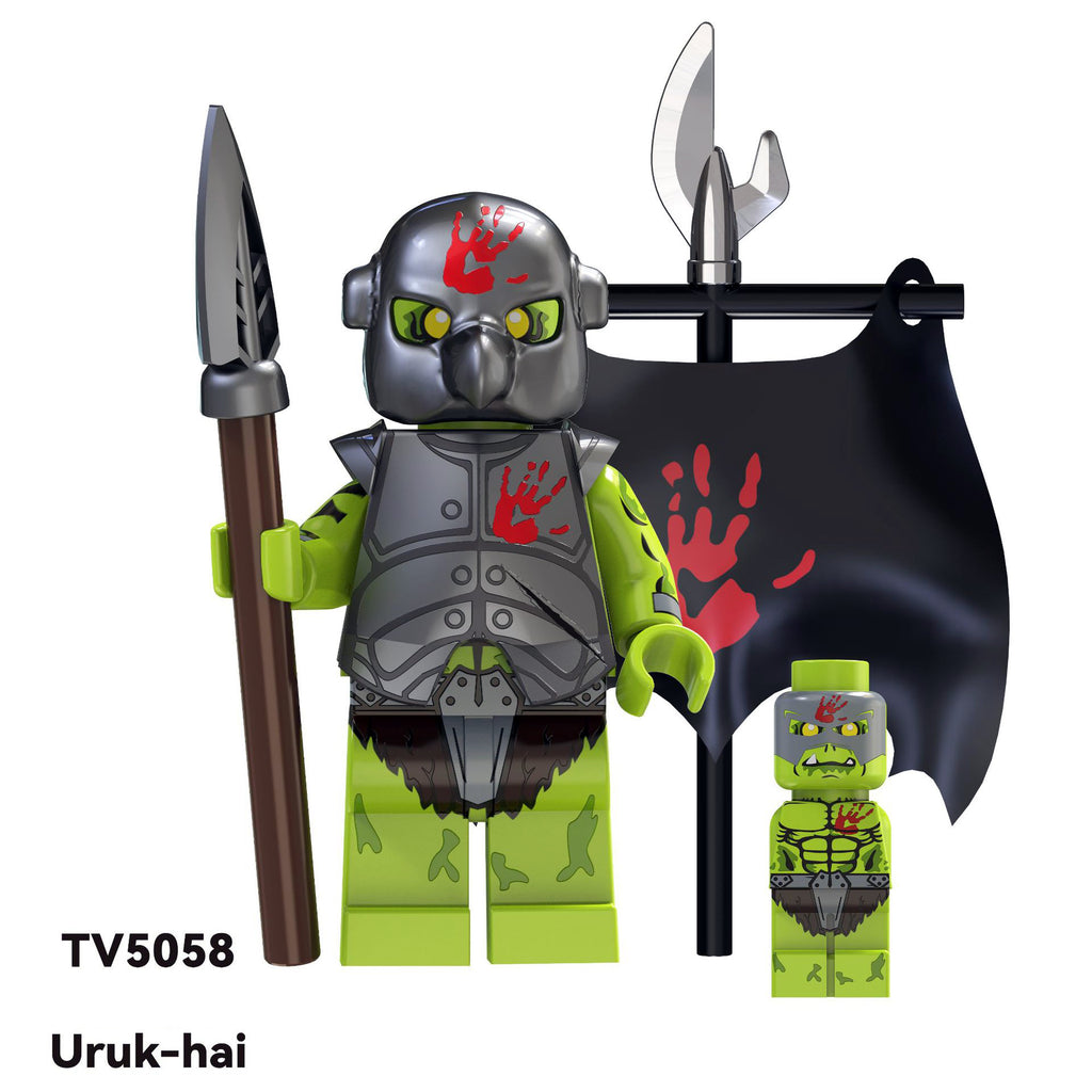 LOTR TV Series Custom Minifigures Uruk-Hai Orcs Single Sale