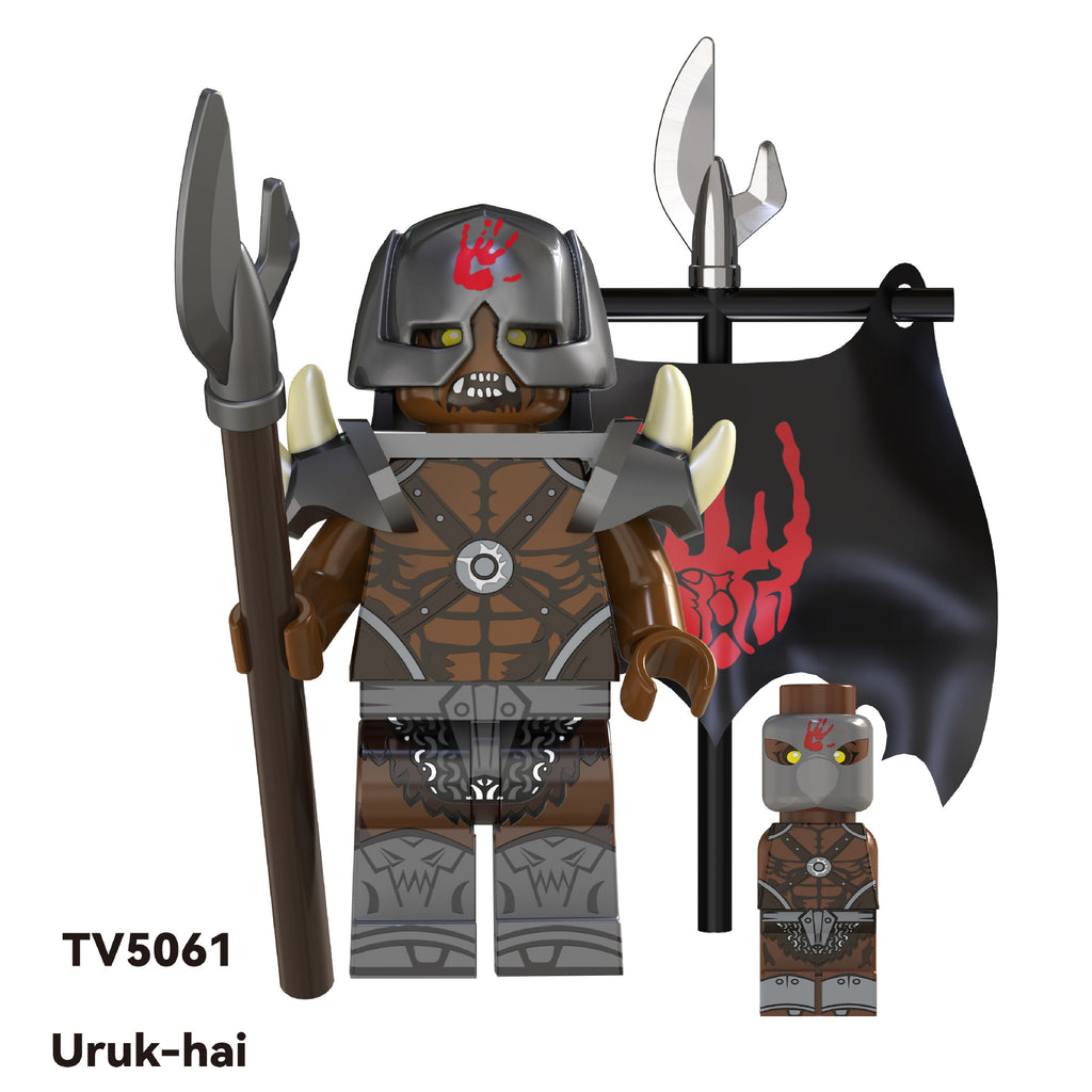 LOTR TV Series Custom Minifigures Uruk-Hai Orcs Single Sale
