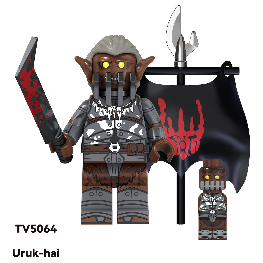LOTR TV Series Custom Minifigures Uruk-Hai Orcs Single Sale