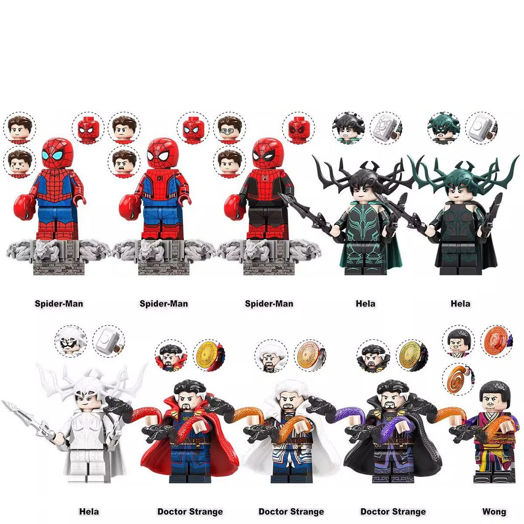 Marvel Super Heroes Spiderman Dr. Strange Custom Minifigures TV