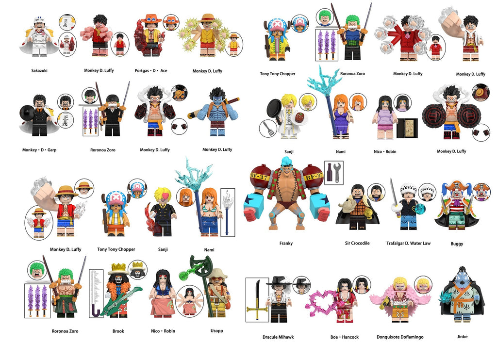 One Piece Manga MEGA Custom Minifigures 32pcs Set 2