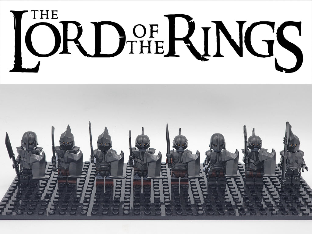 LOTR Custom Heavy Armored Gundabad Orcs Assortment 8 Minifigures Set
