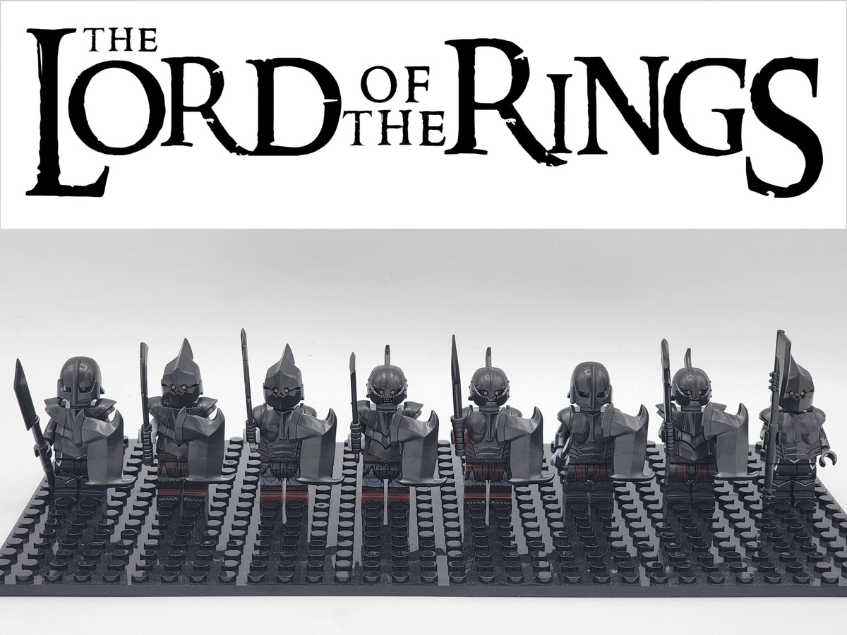 LOTR Custom Heavy Armored Gundabad Orcs Assortment 8 Minifigures Set