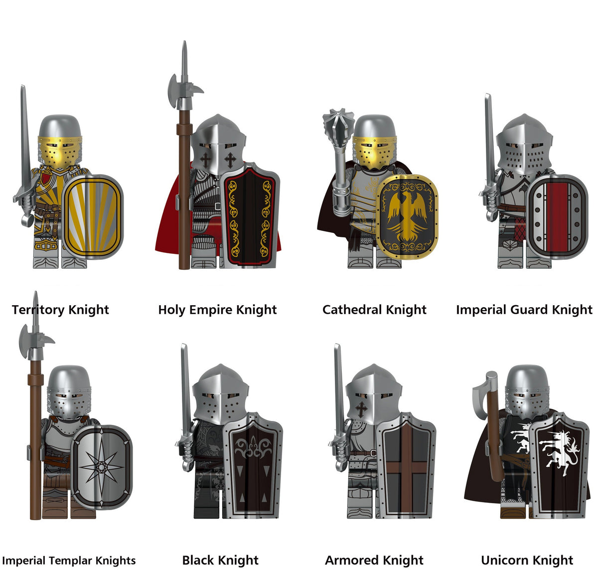 Medieval Knights and Soldiers Custom Minifigures 2