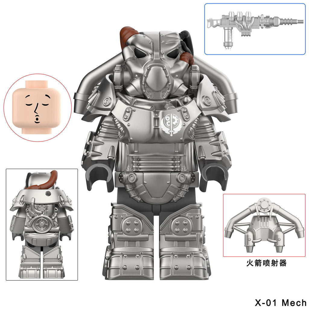 Fallout X-01 Power Armor Assortment Custom Minifigures