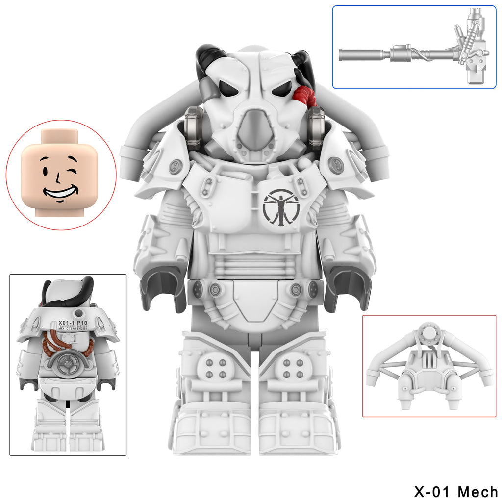 Fallout X-01 Power Armor Assortment Custom Minifigures
