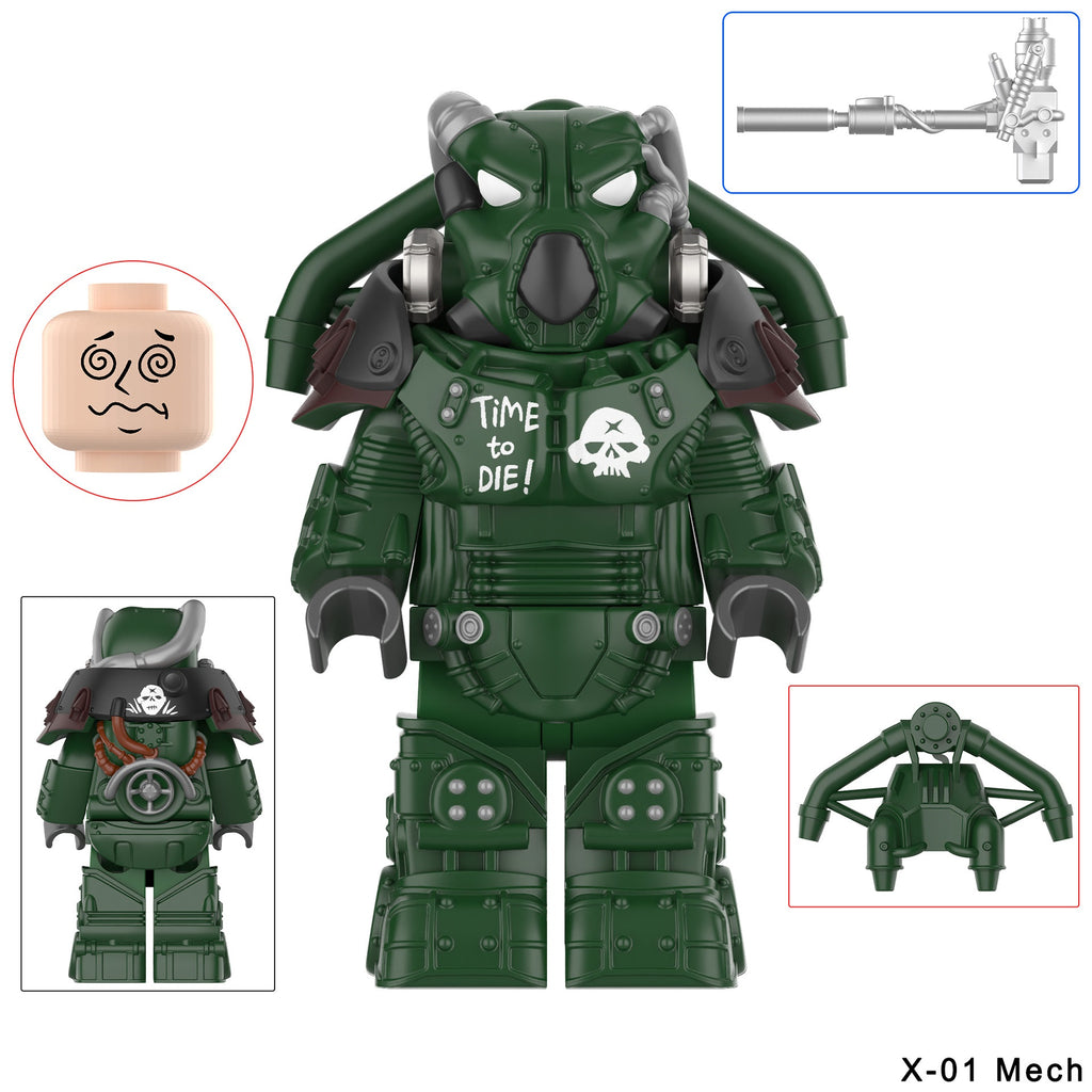 Fallout X-01 Power Armor Assortment Custom Minifigures
