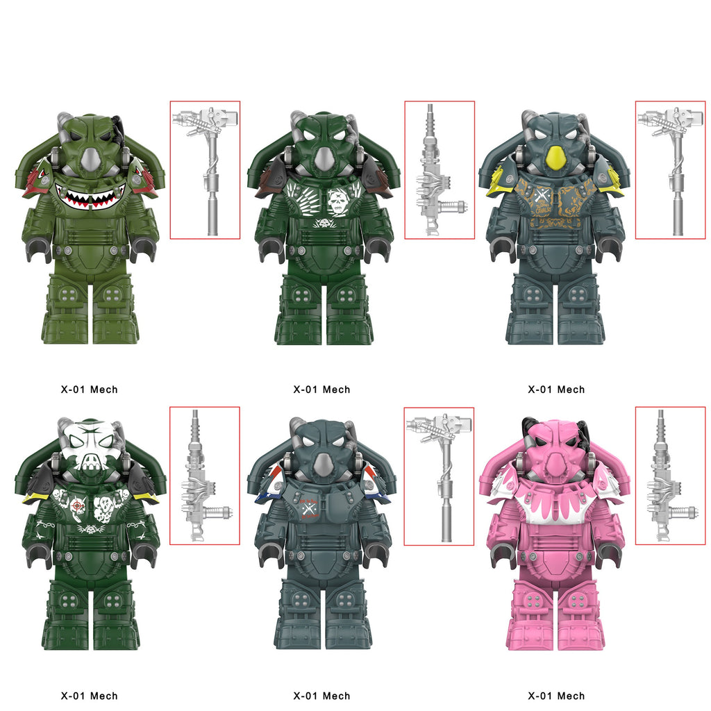 Fallout X-01 Power Armor Assortment 2 Custom Minifigures