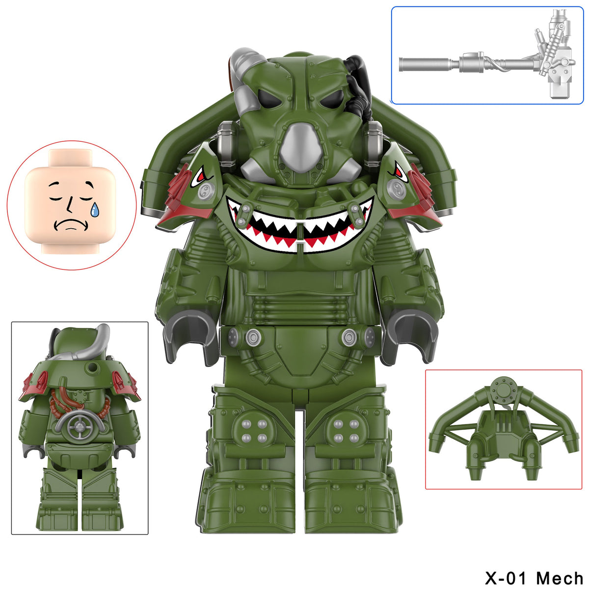 Fallout X-01 Power Armor Assortment 2 Custom Minifigures