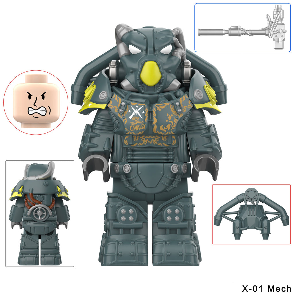 Fallout X-01 Power Armor Assortment 2 Custom Minifigures