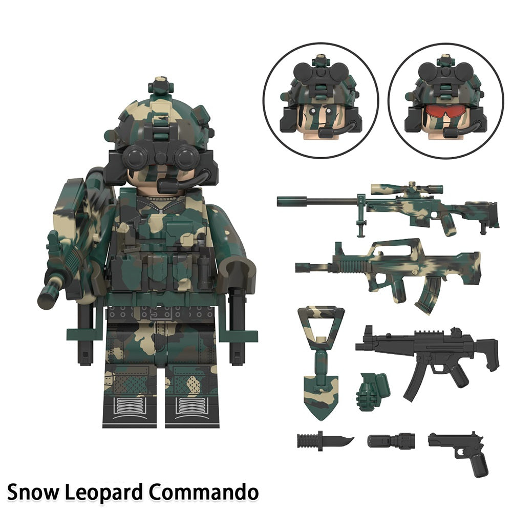 Special Forces Army Commandos Variations Custom Minifigures + Accessories