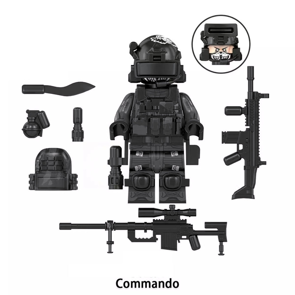 Special Forces Army Commandos Variations Custom Minifigures + Accessories 3